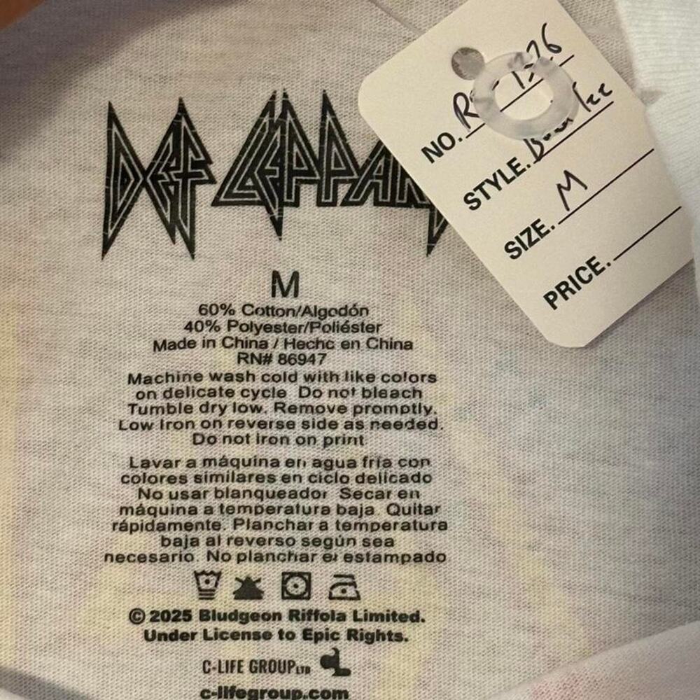 Def Leppard Hysteria Tour 1988 T-shirt - Picture 5 of 5